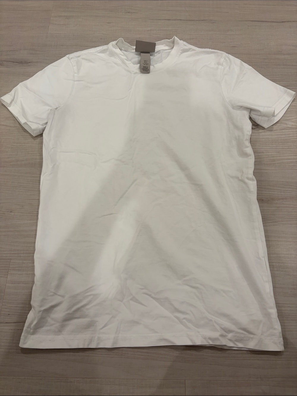 H&M White Short Sleeve Crew Neck Tee - Men's